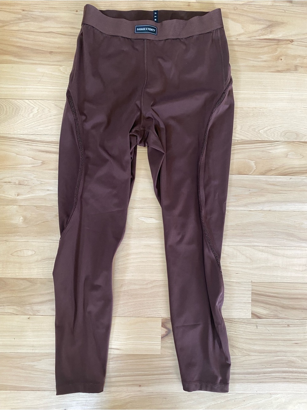 Savage x Fenty Flow High Waist Leggings Brown Sm